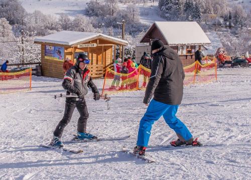 nauka jazdy na nartach, u gazdy wisła